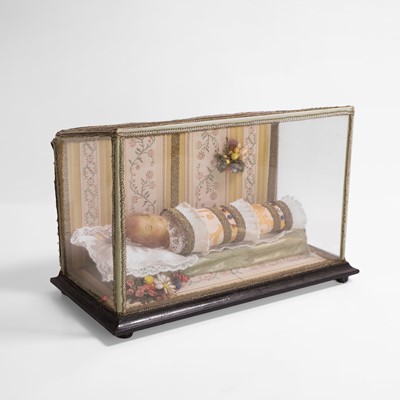 Lot 299 - A wax Maria Bambina figure