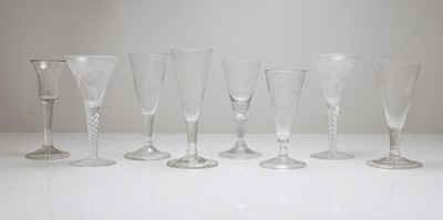 Lot 191 - A collection of drinking glasses