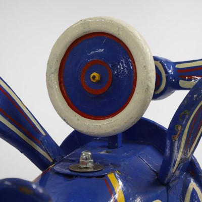 Lot 72 - A pair of aeroplane 'dobby' fairground rides