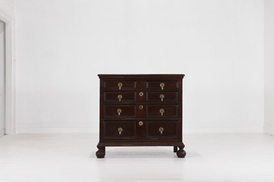 Lot 417 - A James II oak chest of drawers