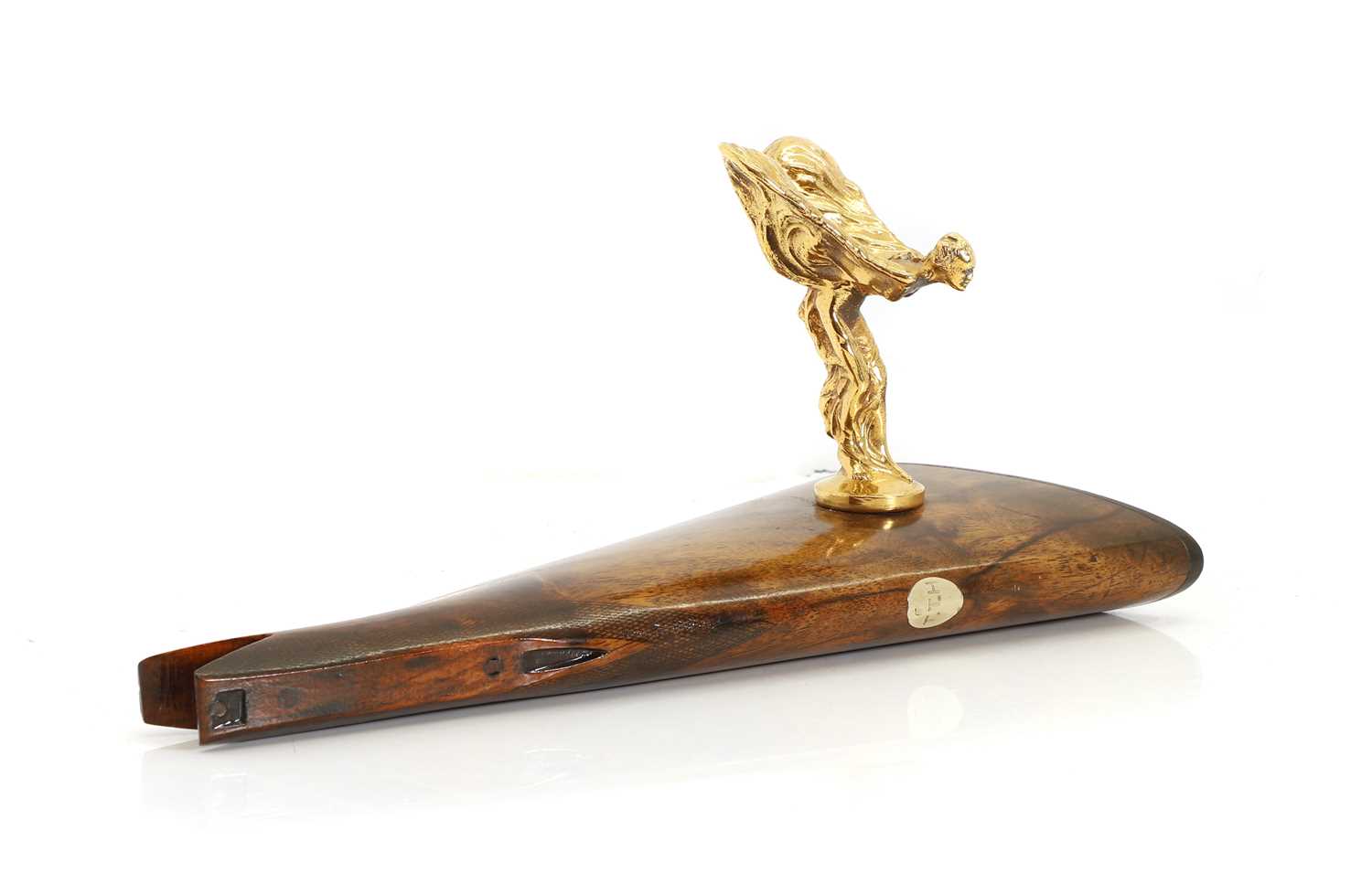 Lot 7 - A gilded 'Spirit of Ecstasy' car mascot