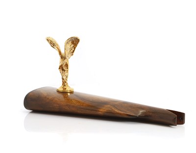 Lot 7 - A gilded 'Spirit of Ecstasy' car mascot