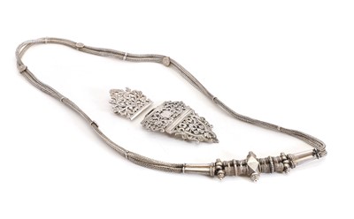 Lot 35 - An Indian silver marriage belt