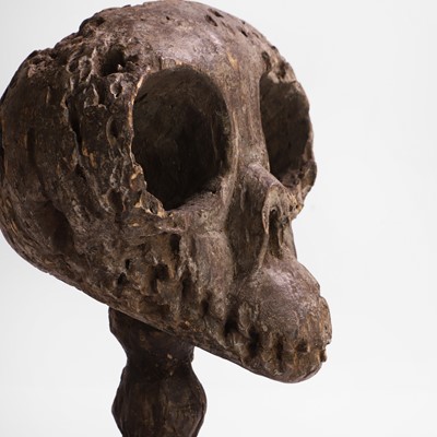 Lot 18 - A voodoo (voudon) carved wood altarpiece