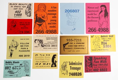 Lot 429 - A collection of prostitute cards