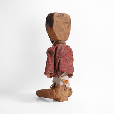 Lot 100 - A folk art figure of a bearded man
