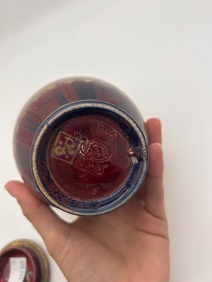 Lot 153 - A Royal Lancastrian Pilkington lustre vase and cover