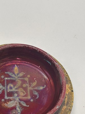 Lot 153 - A Royal Lancastrian Pilkington lustre vase and cover