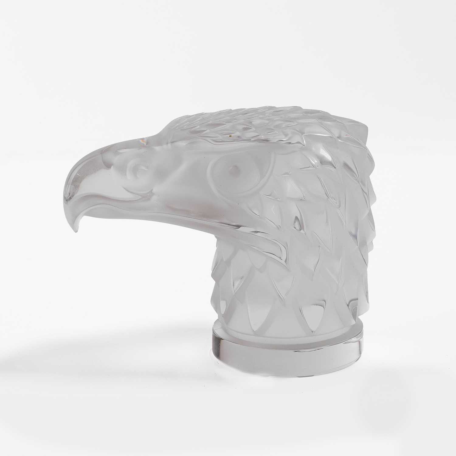 Lot 108 - A Lalique 'Tête d'Aigle' glass car mascot