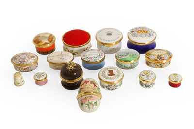 Lot 231 - Three of Halcyon Days enamel boxes