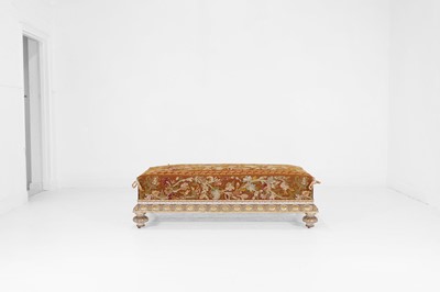 Lot 77 - A giltwood low stool