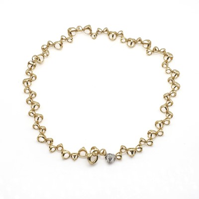 Lot 74 - An 18ct gold diamond set Triadra necklace, by Di Modolo