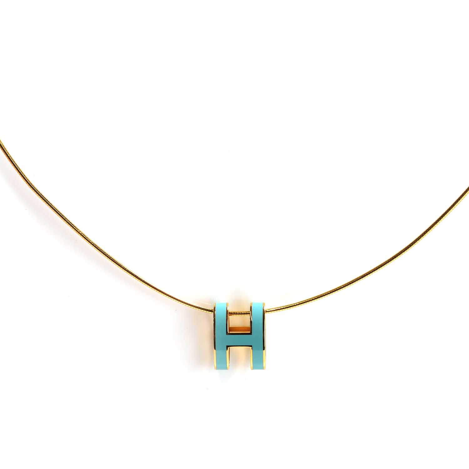 Lot 257 - A Pop H pendant and chain, by Hermes