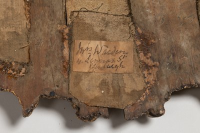 Lot 239 - An oak and giltwood panel of St Peter and the Rooster