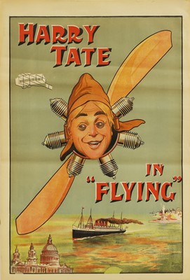 Lot 460 - 'Flying' Harry Tate in his Vaudeville Theatre Show poster