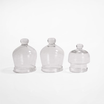 Lot 358 - Three George III period bloodletting or leeching cups