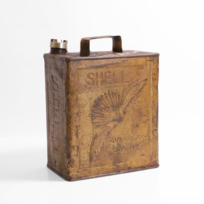 Lot 462 - An 'Aviation Spirit Shell' oil can