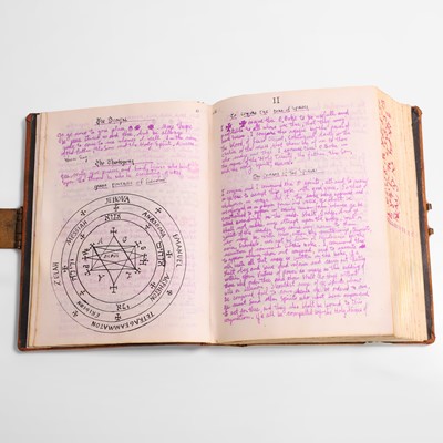 Lot 7 - A witches coven or cult grimoire manuscript book