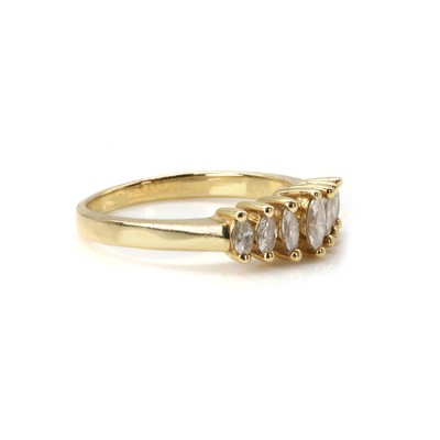 Lot 47 - A diamond half eternity ring