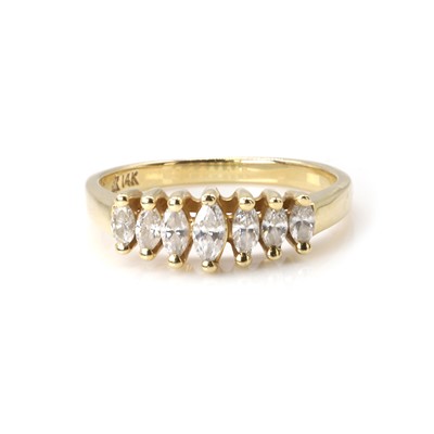 Lot 228 - A diamond half eternity ring