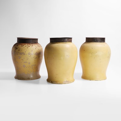 Lot 106 - Three earthenware tobacco jars