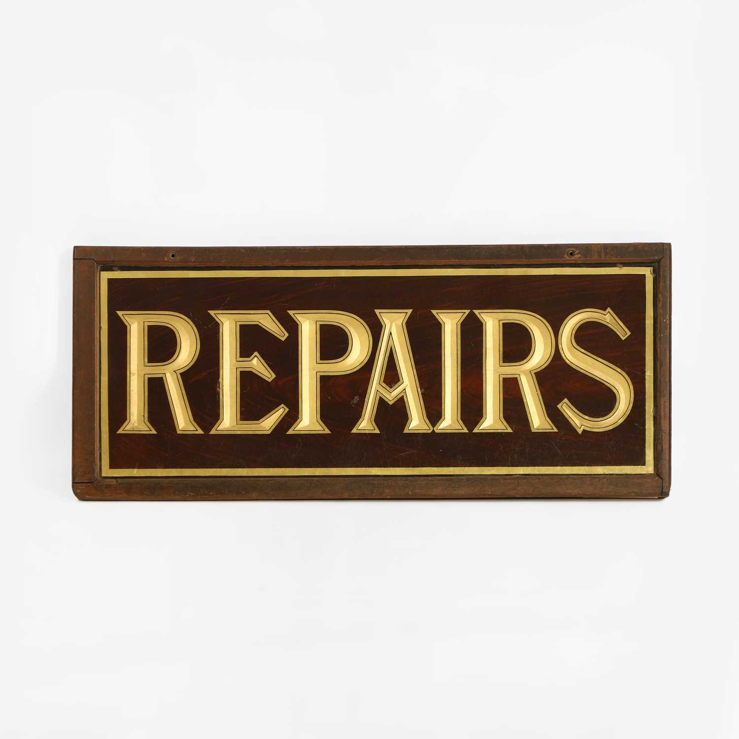 Lot 99 - A glass tailor's sign