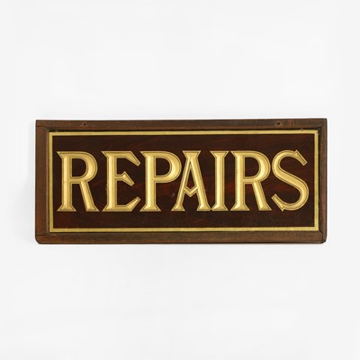 Lot 99 - A glass tailor's sign