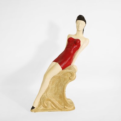 Lot 266 - A papier mâché model of a woman