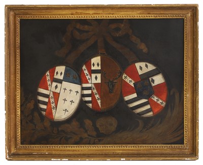 Lot 296 - A funerary hatchment