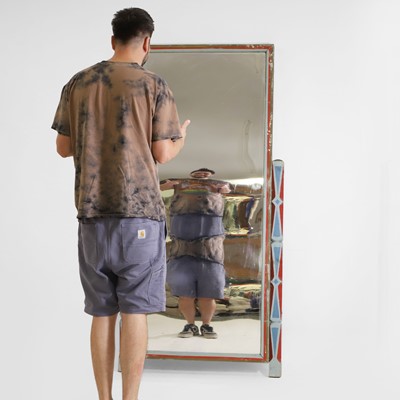 Lot 84 - A fairground distortion mirror
