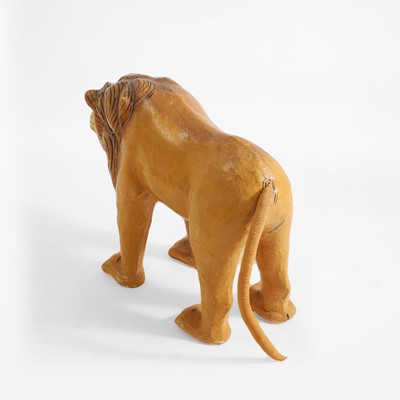 Lot 108 - A hand-painted papier mâché lion