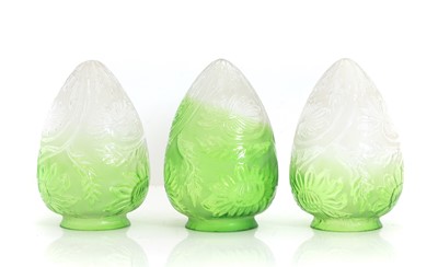 Lot 188 - A group of three Victorian glass shades