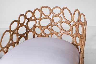 Lot 551 - A pair of rattan 'Ella' lounge chairs by Paolo Moschino