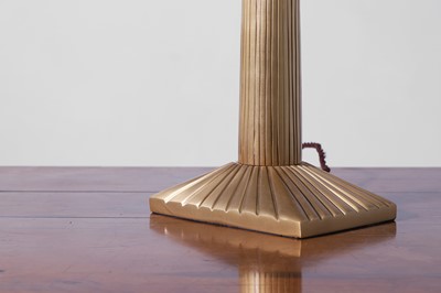 Lot 545 - A brass column table lamp by Paolo Moschino