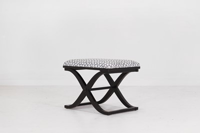 Lot 557 - An ebonised wooden stool by Paolo Moschino