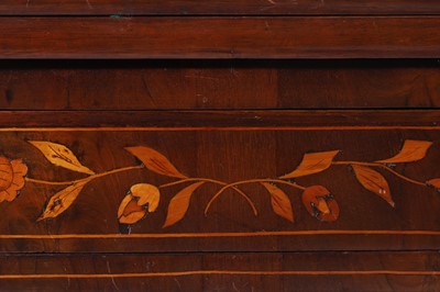 Lot 345 - A mahogany and marquetry card table