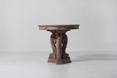 Lot 328 - An Empire-style carved fruitwood and beech guéridon