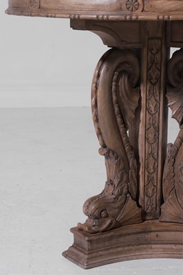 Lot 328 - An Empire-style carved fruitwood and beech guéridon