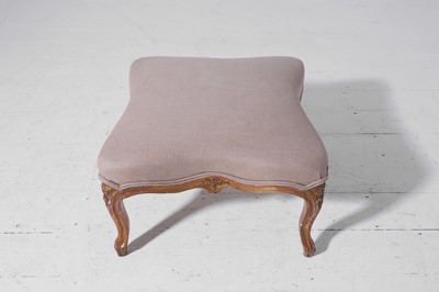 Lot 331 - A Louis XV-style carved giltwood stool