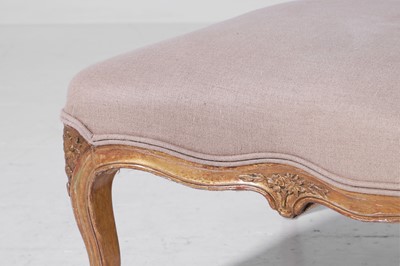 Lot 331 - A Louis XV-style carved giltwood stool
