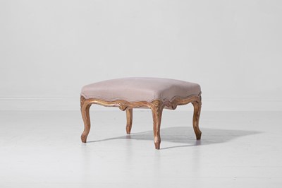 Lot 331 - A Louis XV-style carved giltwood stool
