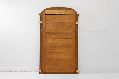 Lot 320 - A Louis XVI-style carved oak pier mirror