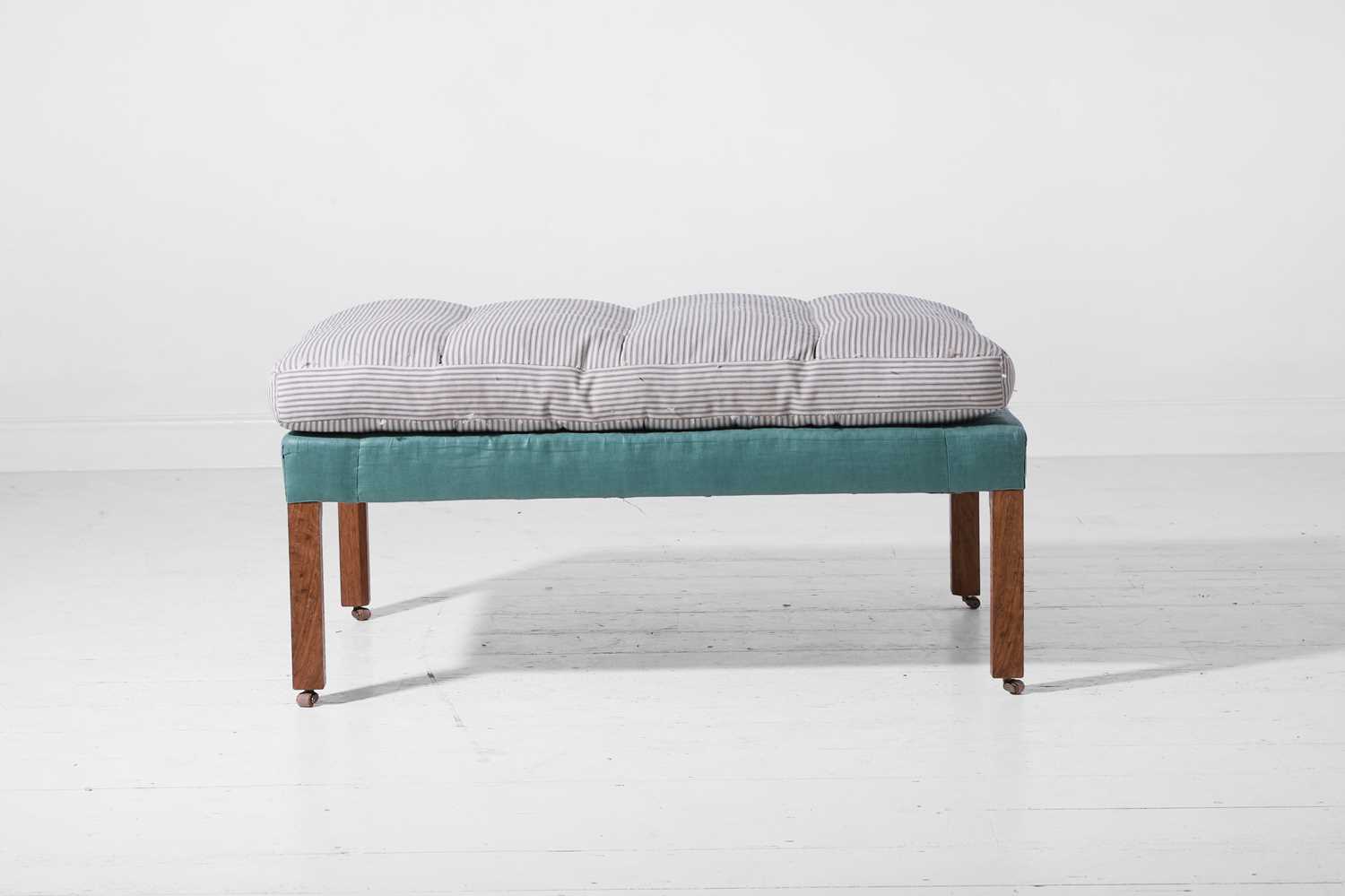 Lot A George III-style oak stool or bench by Howe