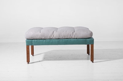 Lot A George III-style oak stool or bench by Howe