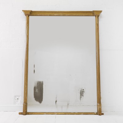 Lot 343 - A neoclassical giltwood mirror