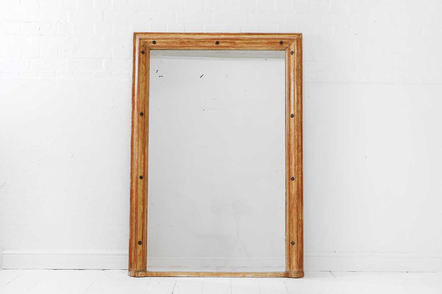 Lot 336 - A giltwood overmantel mirror