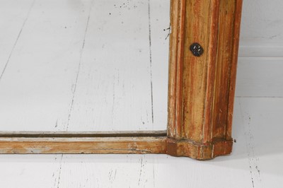 Lot 336 - A giltwood overmantel mirror