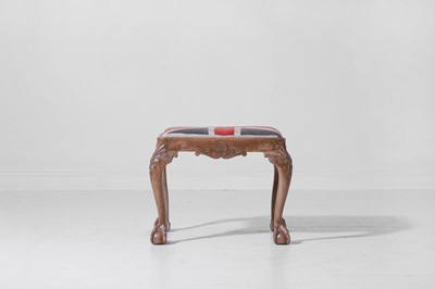 Lot 351 - A George II-style walnut stool