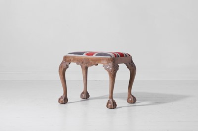 Lot 351 - A George II-style walnut stool