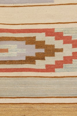 Lot 338 - A flat-weave wool rug of Scandinavian design